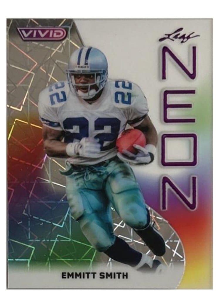 2025 Leaf Vivid Neon Emmitt Smith #NB-22 card