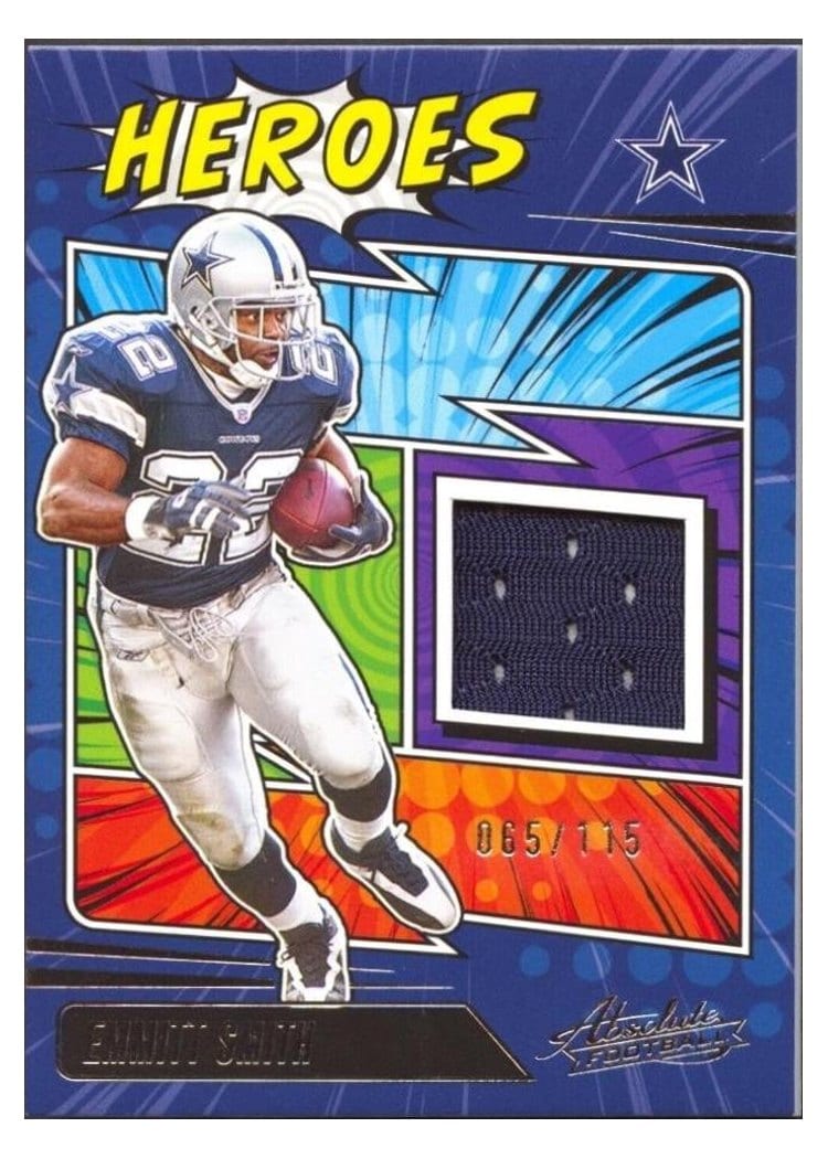 2025 Panini Absolute Absolute Heroes Memorabilia Emmitt Smith #AHM-ESH card