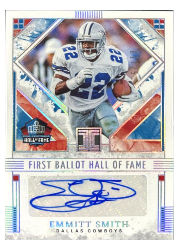 2025 Panini Impeccable First Ballot Signatures Emmitt Smith #2 card