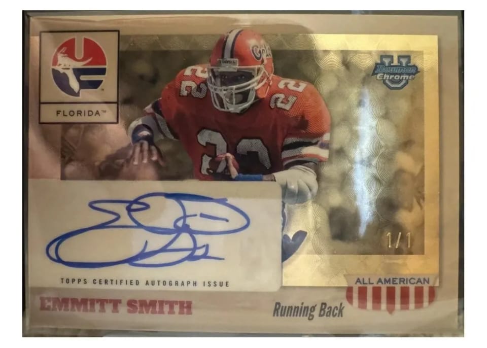 2026 Bowman All American Autograph Emmitt Smith #55AA-ES card