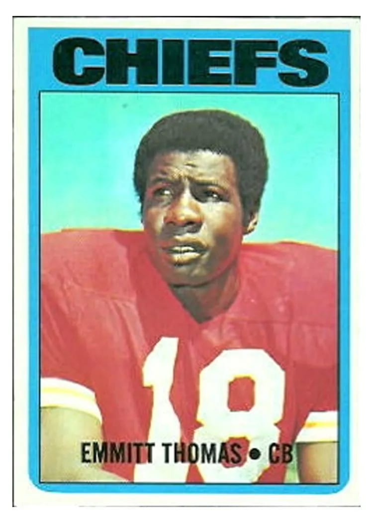 1972 Topps Emmitt Thomas #157 card