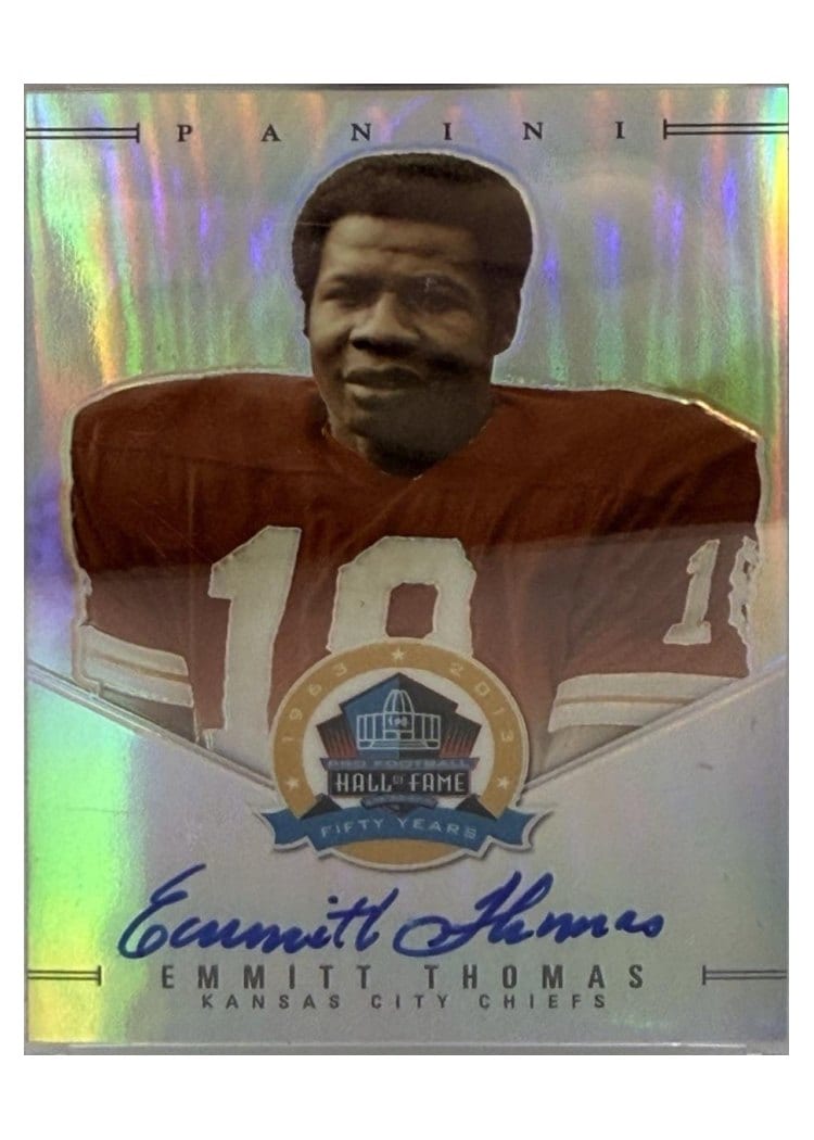 2025 Panini Honors Spectra HOF Signature Prizm Emmitt Thomas #9 card