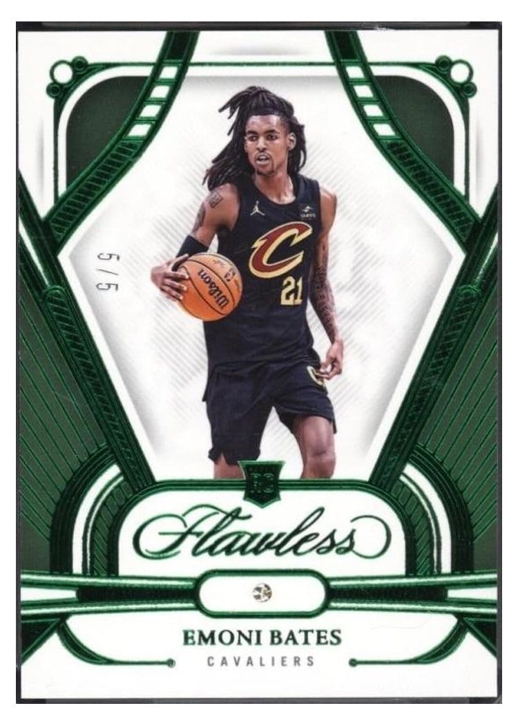 2023-24 Panini Flawless Base Set Emoni Bates #72 card