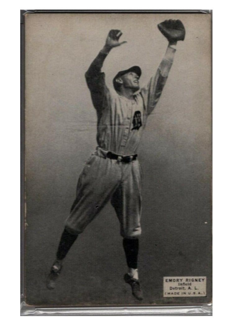 1925 Exhibits Emory Rigney card
