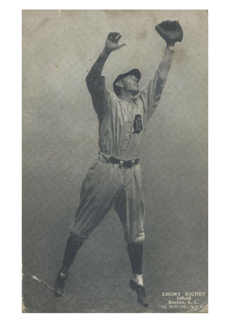 1926 Exhibits Emory Rigney card