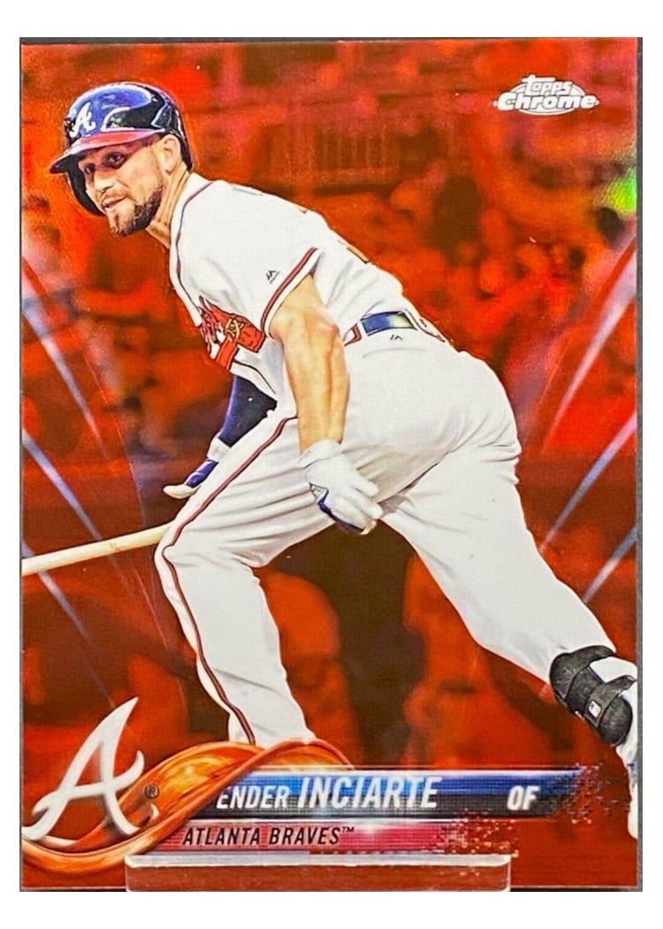 2018 Topps Chrome Base Set Ender Inciarte #58 card