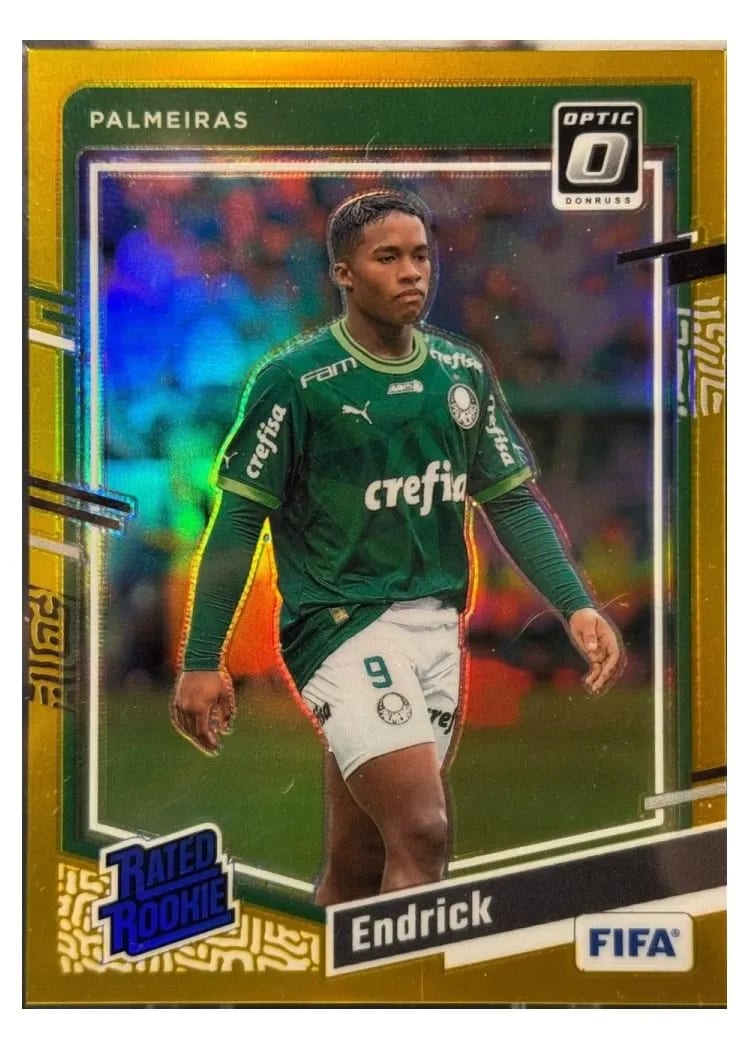 2023 Panini Donruss Endrick Gold Optic #176 card