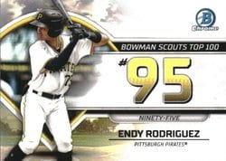 2023 Bowman Bowman Scouts Top 100 Endy Rodriguez #BTP-95 card