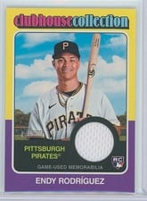 2024 Topps Heritage Clubhouse Collection Relic Endy Rodríguez #CCR-ER card