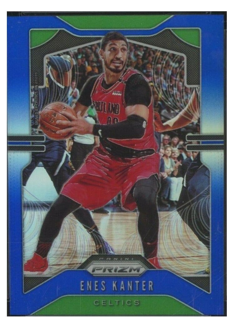 2019-20 Panini Prizm Base Set Enes Kanter Blue Prizm #212 card