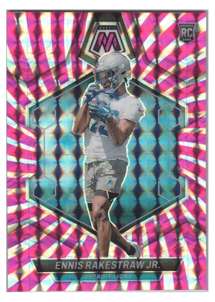 2024 Panini Mosaic Base Set Ennis Rakestraw Jr. Pink Swirl #357 card