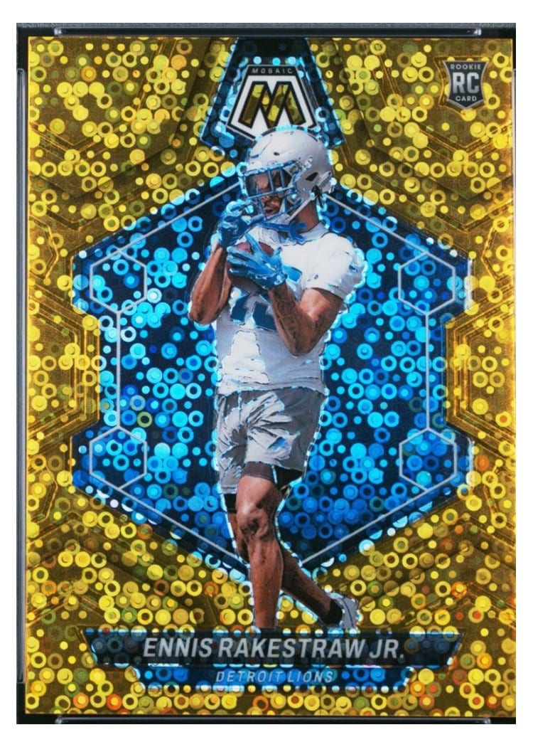 2024 Panini Mosaic Base Set Ennis Rakestraw Jr. No Huddle Gold #357 card
