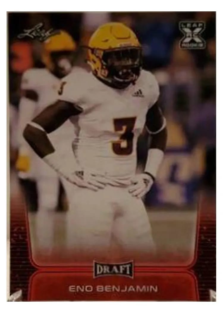 2020 Leaf Draft Eno Benjamin Red #31 card