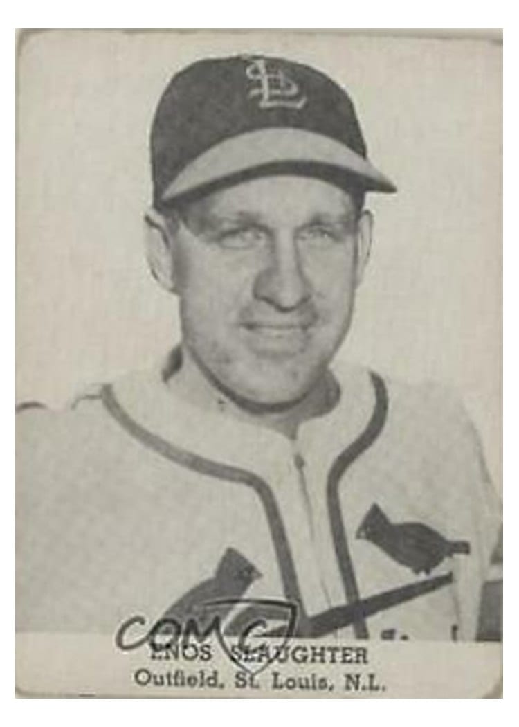 1947 Tip Top Bread Enos Slaughter card