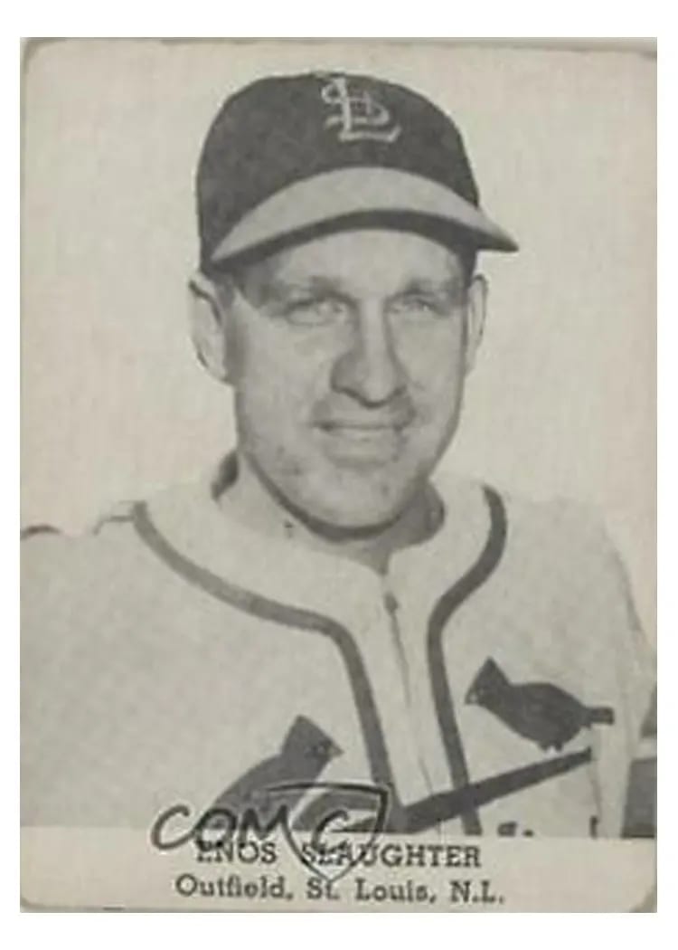 1947 Tip Top Bread Enos Slaughter card