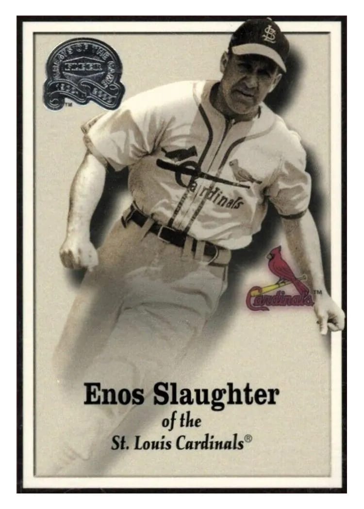 2000 Fleer Greats Enos Slaughter #48 card