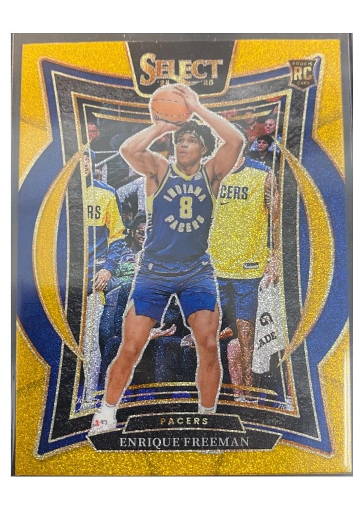 2024-25 Panini Select Base Set Enrique Freeman Gold Glitter Prizm #80