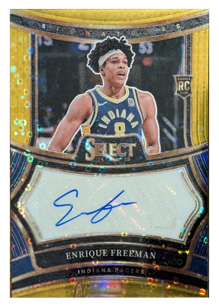 2024-25 Panini Select Base Set Enrique Freeman Gold Disco Prizm #80