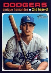 2020 Topps Heritage Base Set Enrique Hernandez #281 card