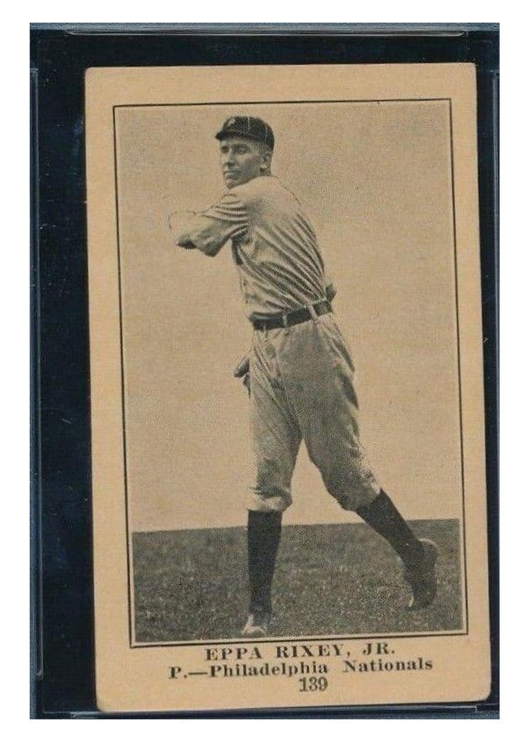 1917 Collins McCarthy Eppa Rixey Jr. #139 card