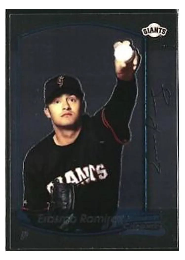 2000 Bowman Chrome Draft Picks Erasmo Ramirez #34 card
