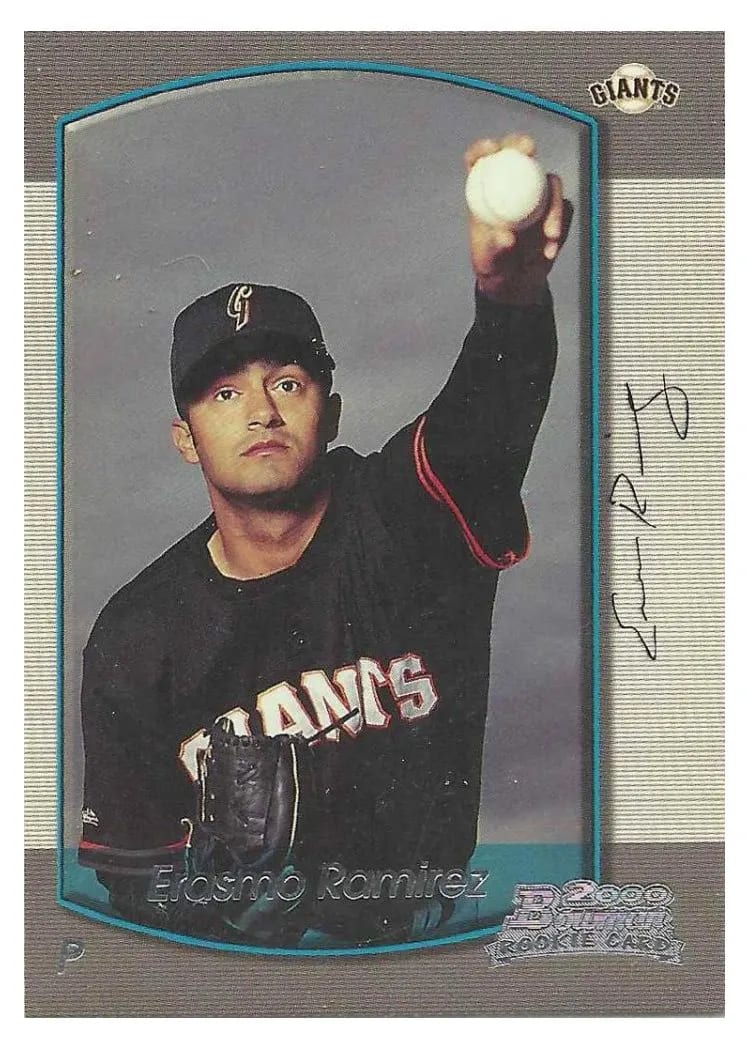2000 Bowman Draft Picks Erasmo Ramirez #34 card
