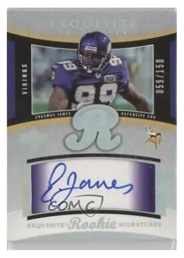 2005 Upper Deck Exquisite Collection Erasmus James #48 card