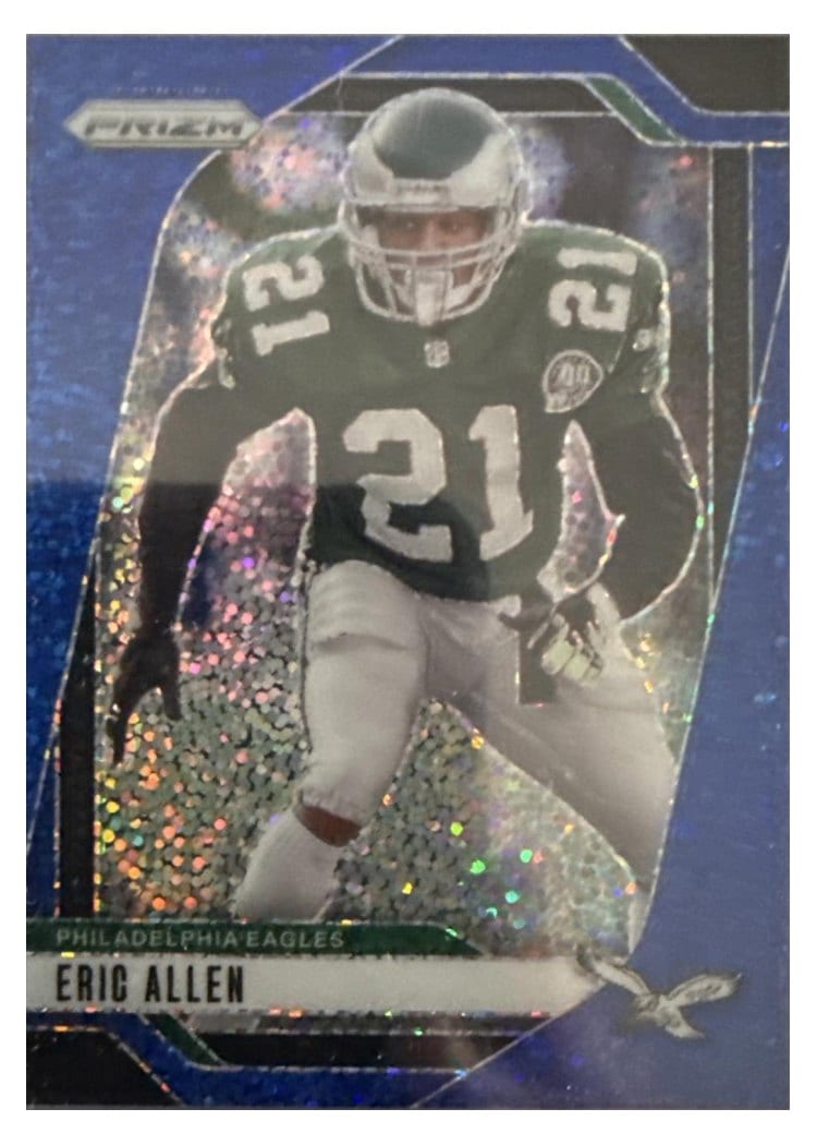 2024 Panini Prizm Base Set Eric Allen Blue Sparkle #237 card