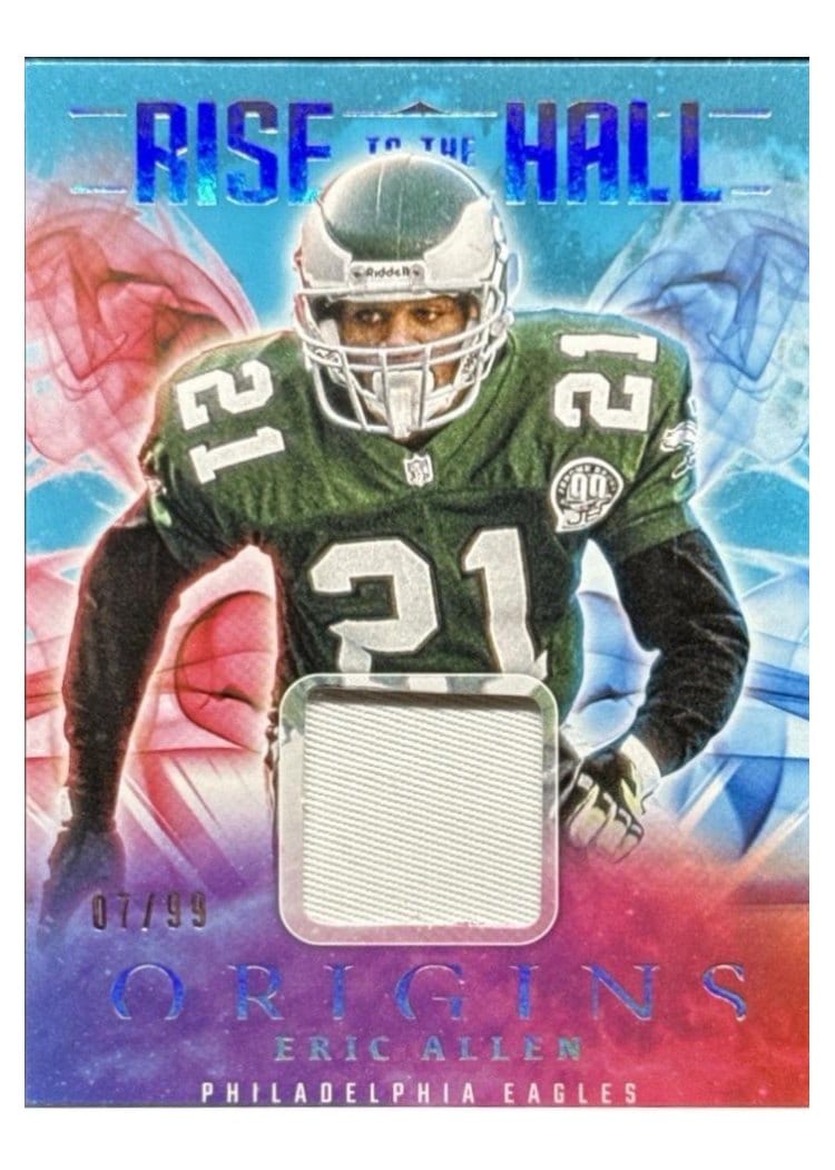 2025 Panini Origins Rise to the Hall Relics Eric Allen #1 card