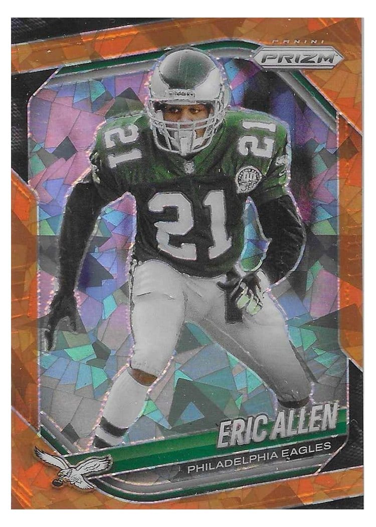 2025 Panini Prizm Base Set Eric Allen Orange Ice #17 card