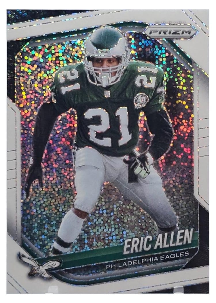 2025 Panini Prizm Base Set Eric Allen White Sparkle #17 card
