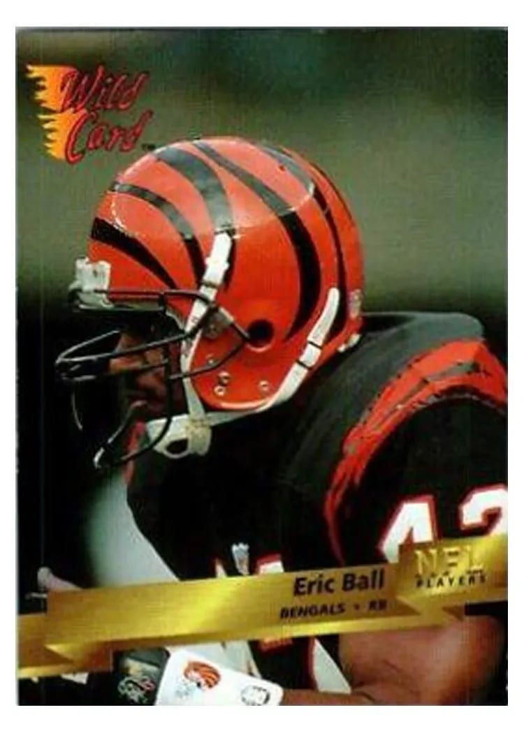 1993 Wild Card Eric Ball #18 card