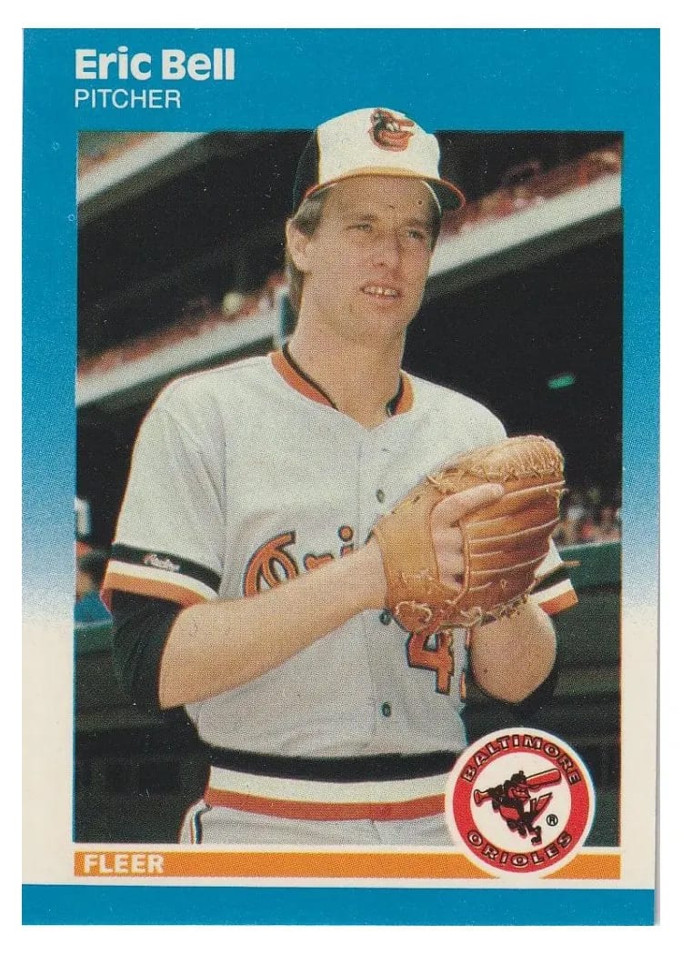 1987 Fleer Update Eric Bell #U-2 card