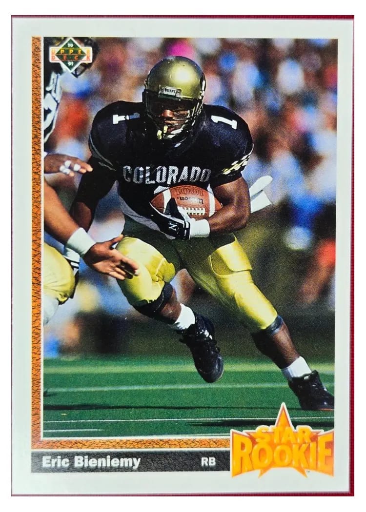 1991 Upper Deck Eric Bieniemy #2 card