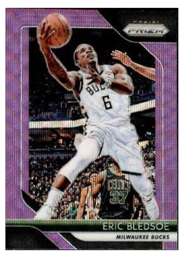 2018-19 Panini Prizm Base Set Eric Bledsoe Purple Wave Prizm #256 card