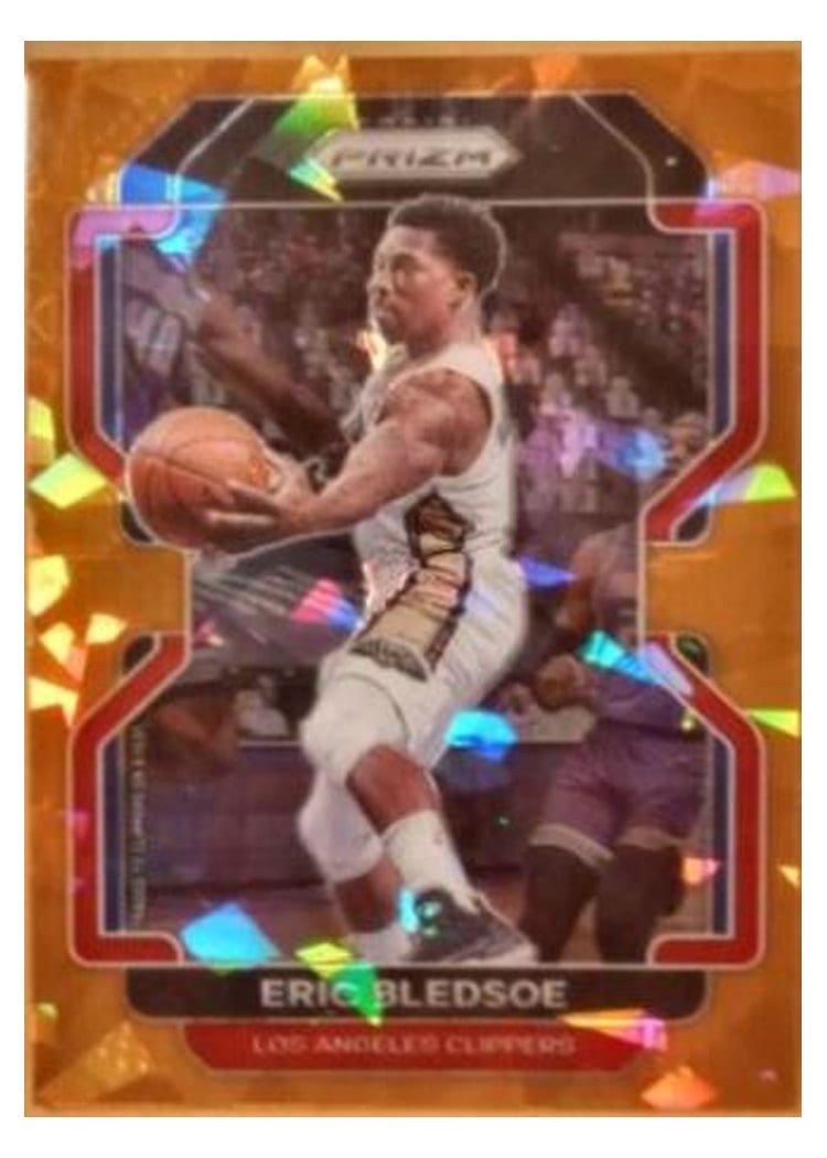 2021-22 Panini Prizm Base Set Eric Bledsoe Orange Ice Prizm #10 card