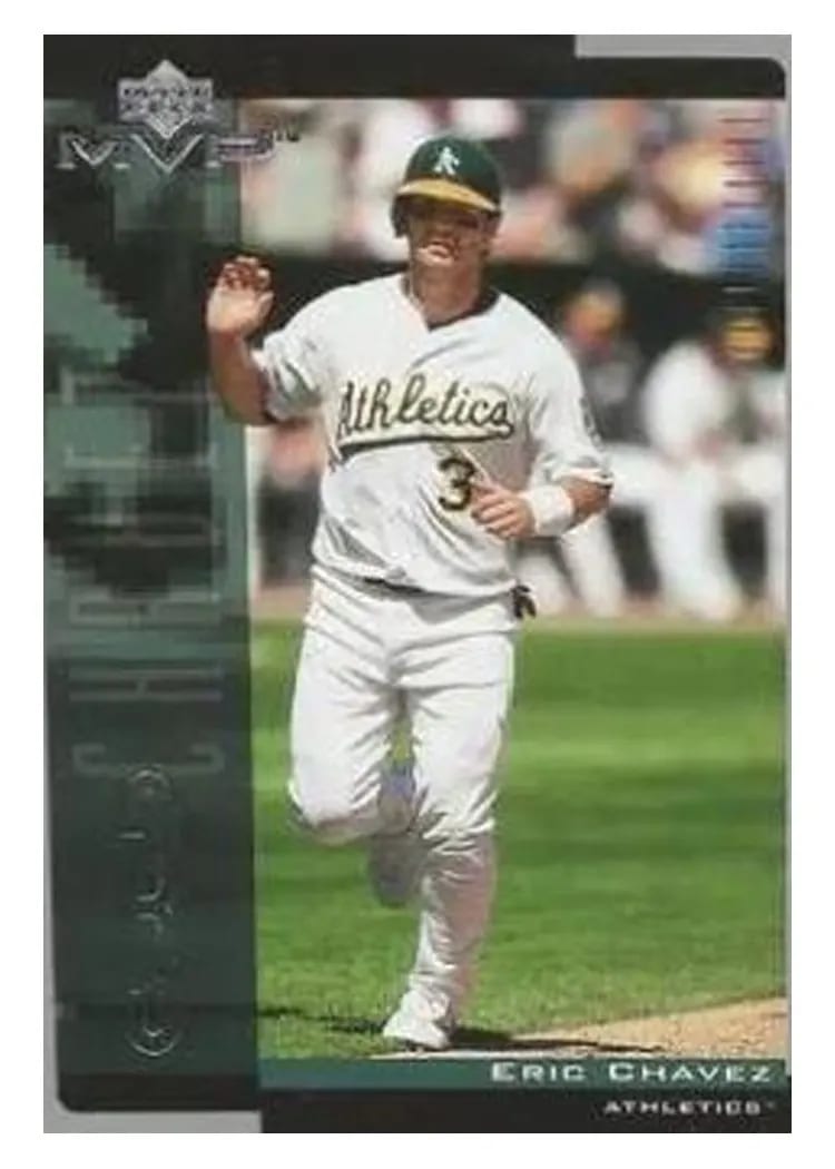 2001 Upper Deck MVP Eric Chavez #12 card