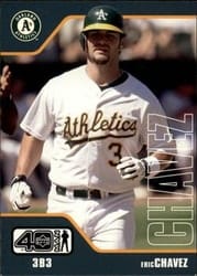 2002 Upper Deck 40-Man Base Set Eric Chavez #35 card