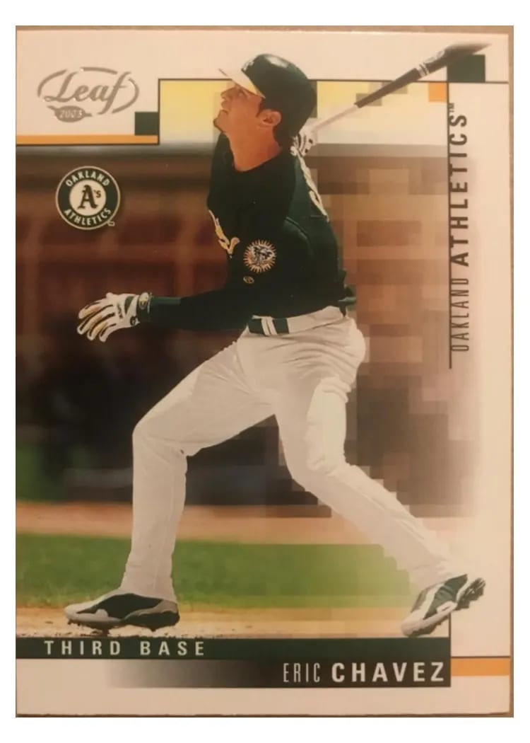 2003 Leaf Eric Chavez #81 card