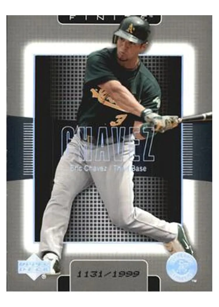 2003 Upper Deck Finite Eric Chavez #72 card