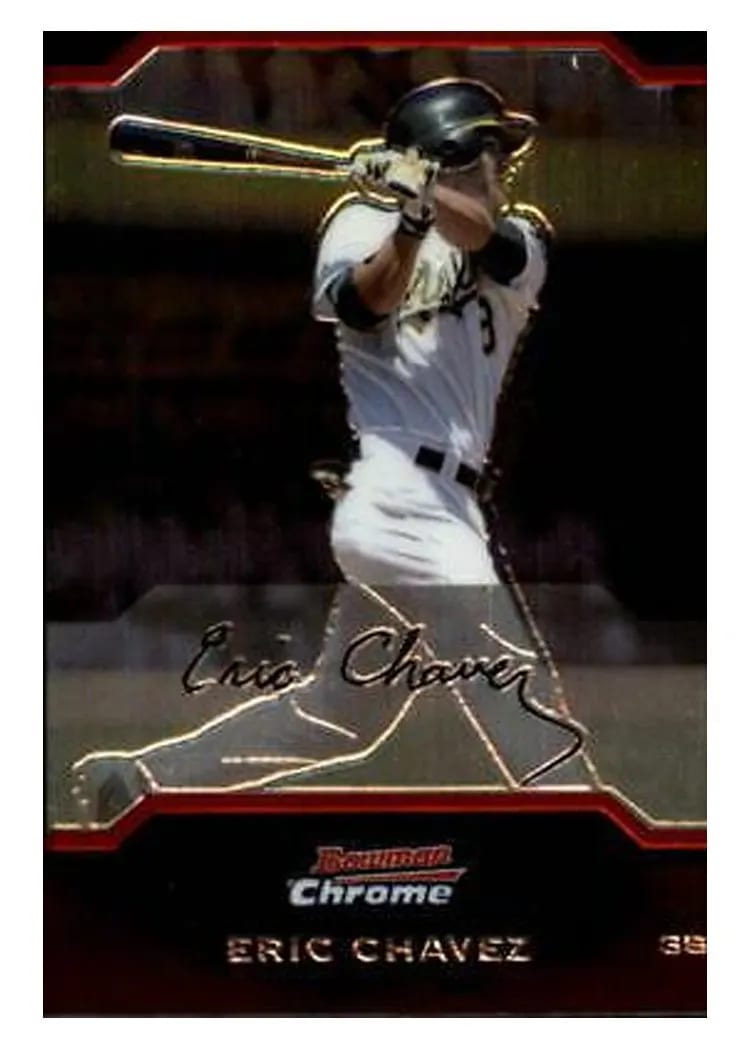 2004 Bowman Chrome Eric Chavez #71 card