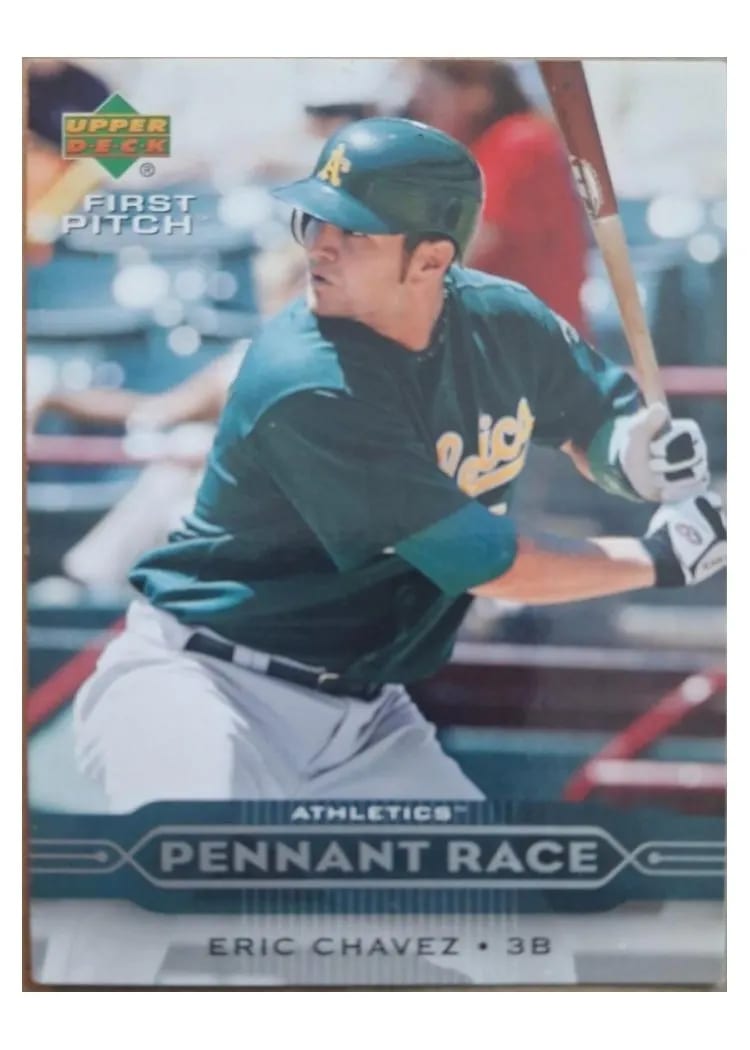 2005 Upper Deck First Pitch Eric Chavez card
