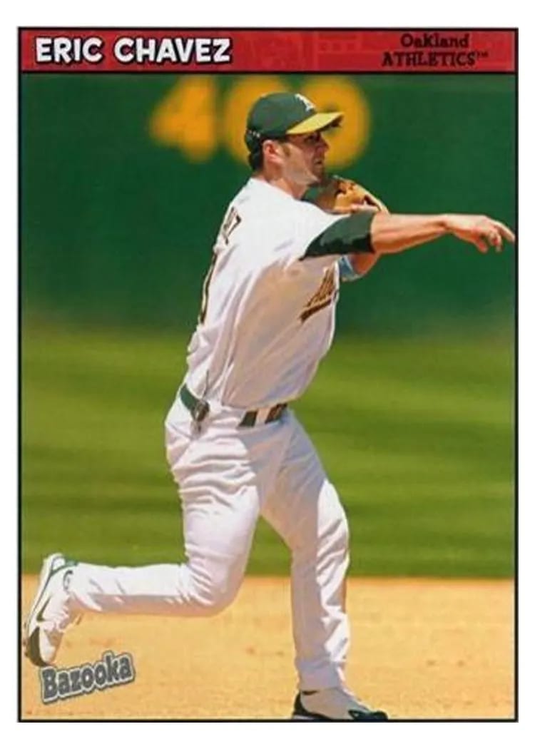 2006 Bazooka Eric Chavez #70 card