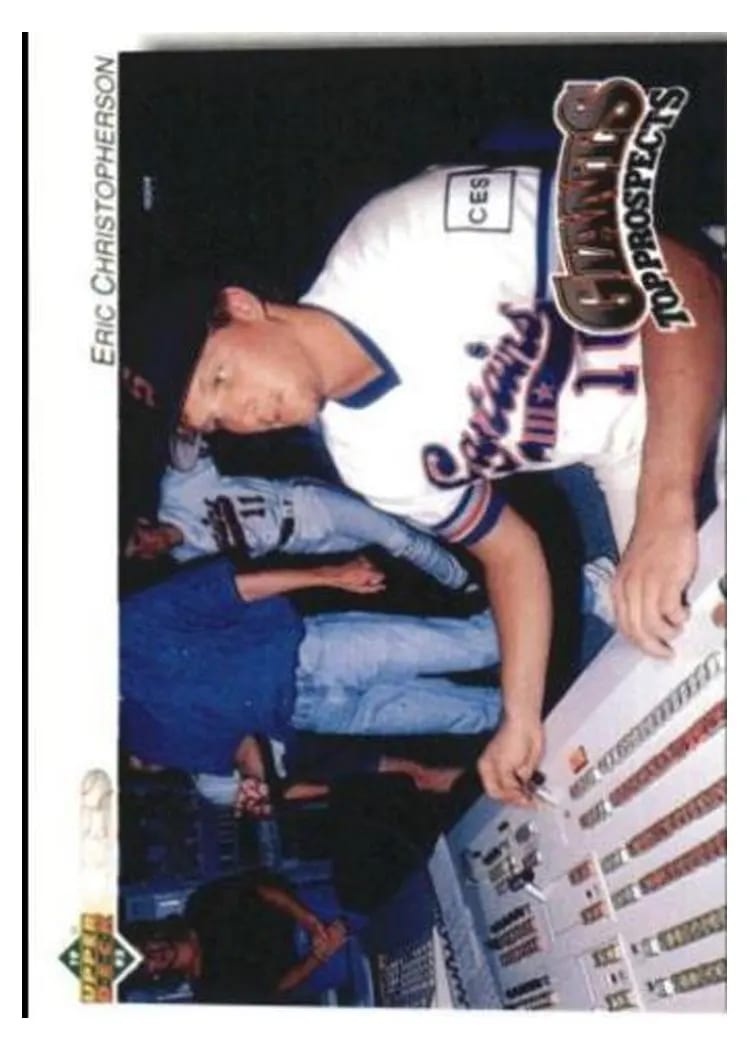 1992 Upper Deck Minor League Eric Christopherson #128 card