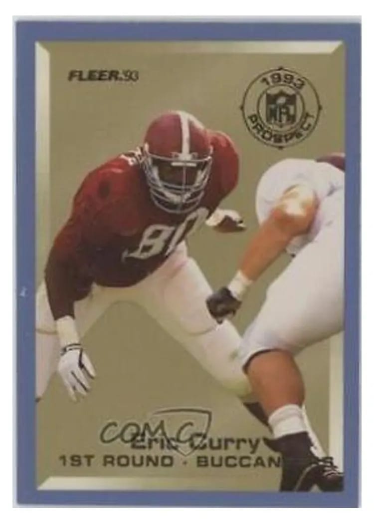 1993 Fleer Prospects Eric Curry #4 card