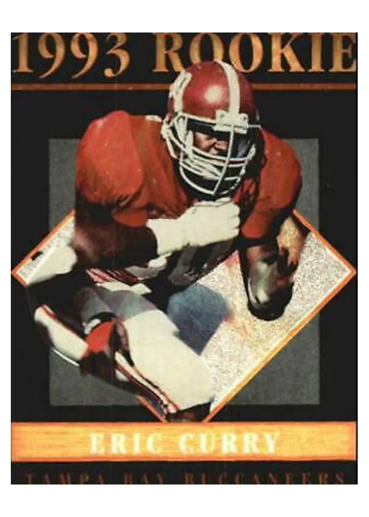 1993 Pinnacle Rookies Eric Curry #4 card