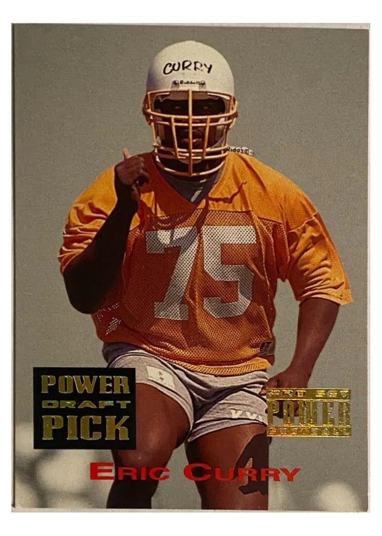 1993 Pro Set Power Draft Picks Eric Curry Gold #PDP27 card