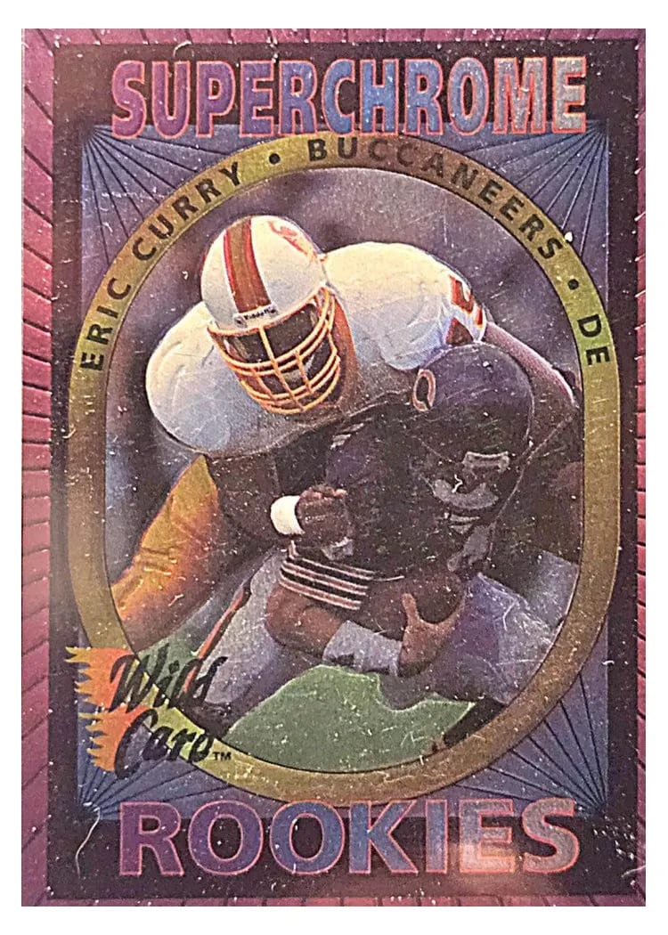 1993 Wild Card Superchrome Rookies Eric Curry #12 card