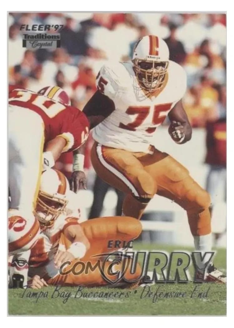1997 Fleer Eric Curry Traditions Crystal #10 card