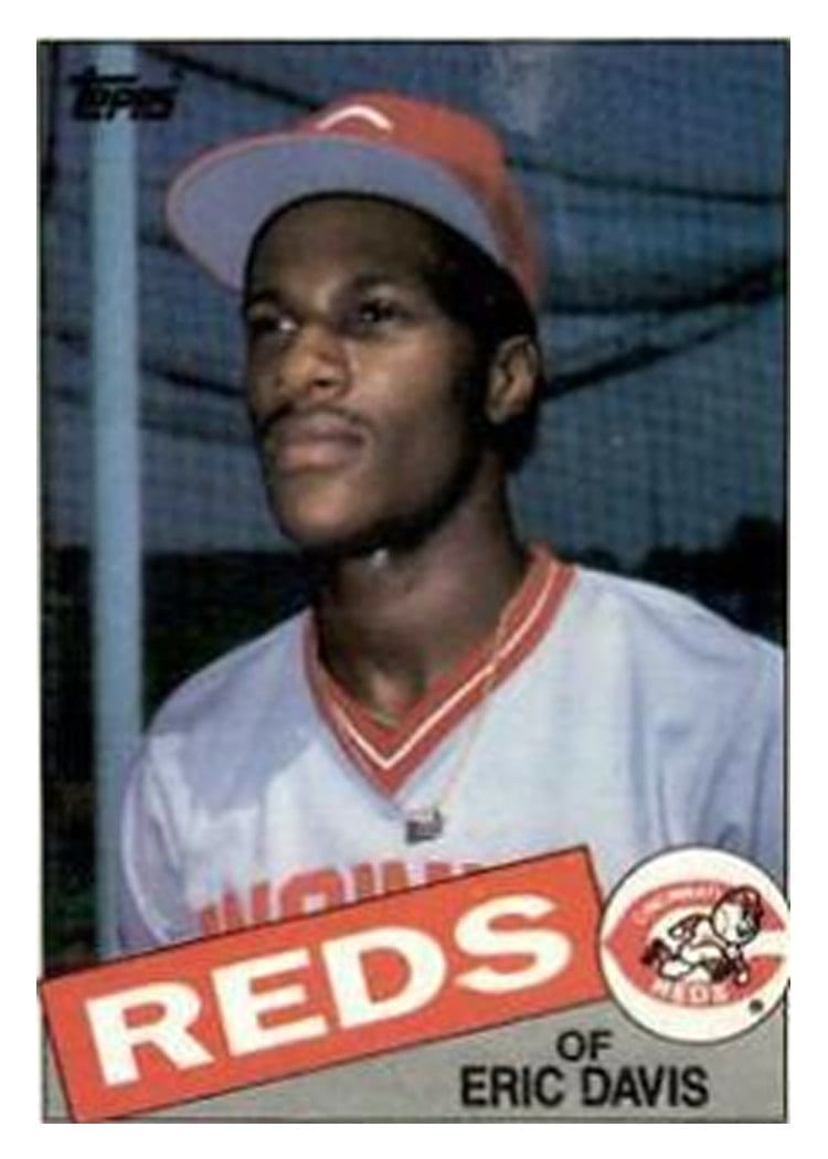1985 Topps Eric Davis #627 card